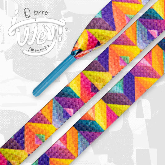 Zig Zag Patron De Triangulos Multicolor En Secuencia De Zigzag